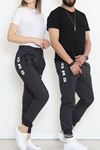 Baskılı Unisex Eşofman Altı Füme - 18537.1820.