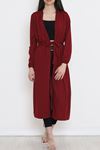 Beli Kemerli Kimono Bordo - 10013.1778.